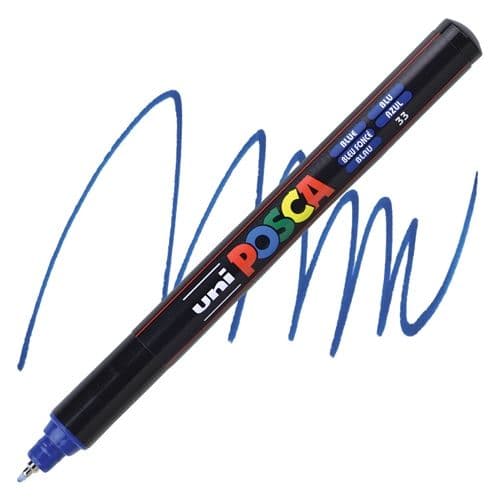 Marcadores posca ultra fino azul