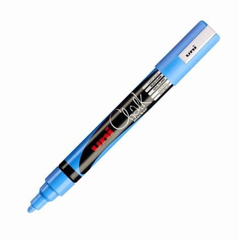 Marcador p/pizarra chalk azul claro (5MM)