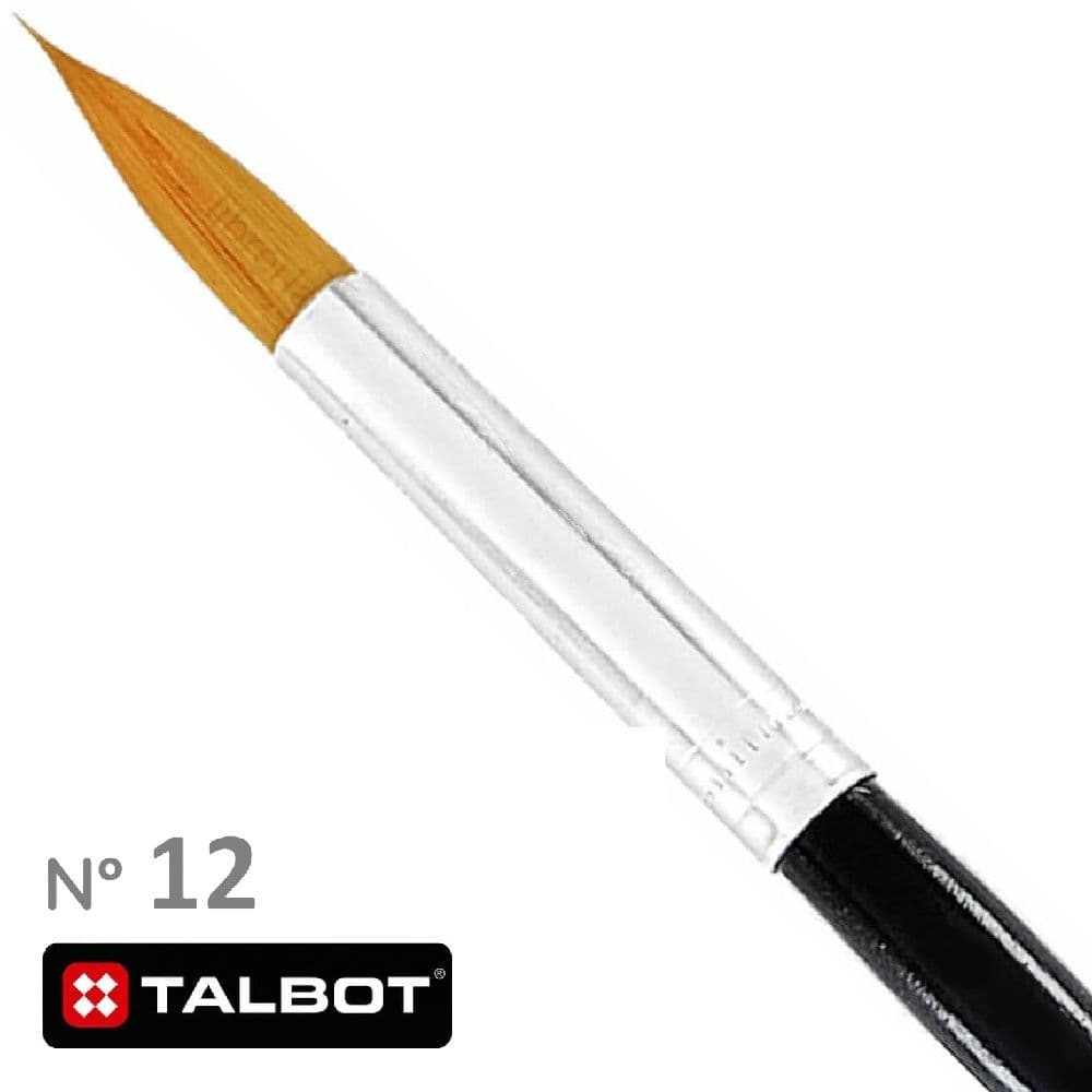 Pincel nylon red. #12 talbot
