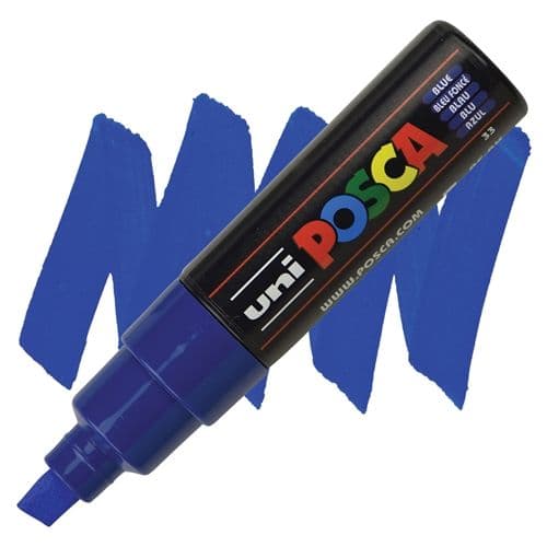 Marcadores posca pta. ancha azul