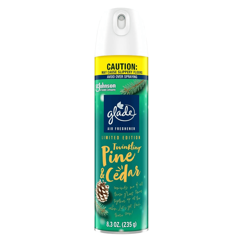 Glade 2X aerosol pine cedar