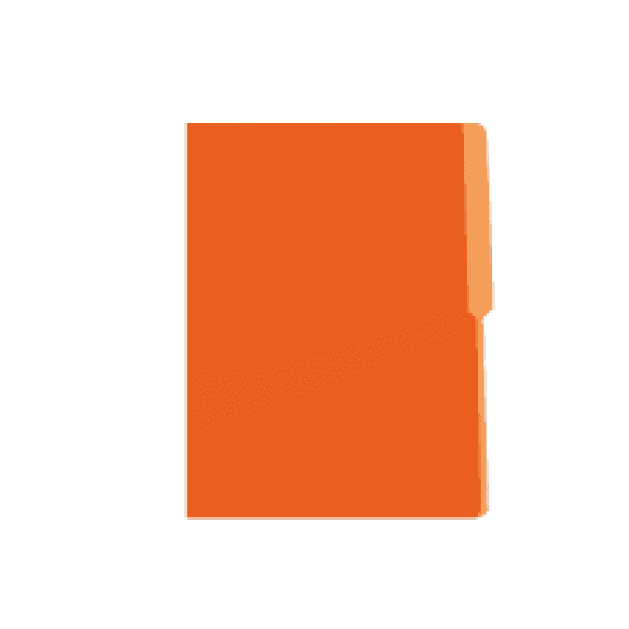 Folder color naranja irasa