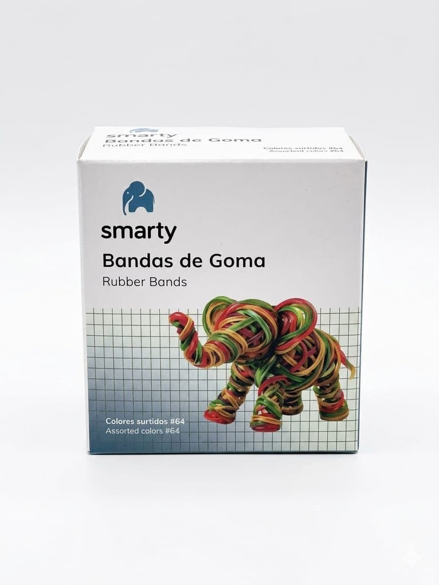 Bandas de goma #64 (boxes) trans col surt smarty