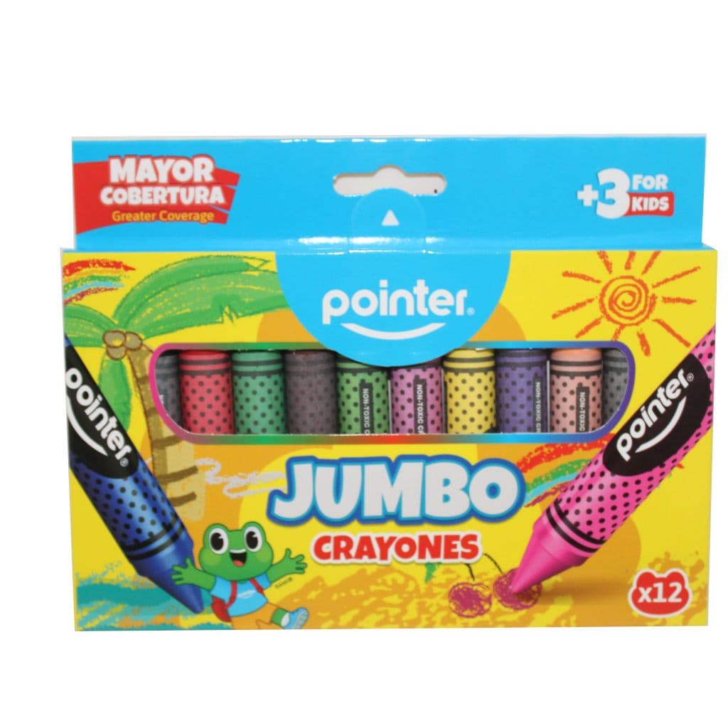Crayon d/cera 12/1 jumbo pointer