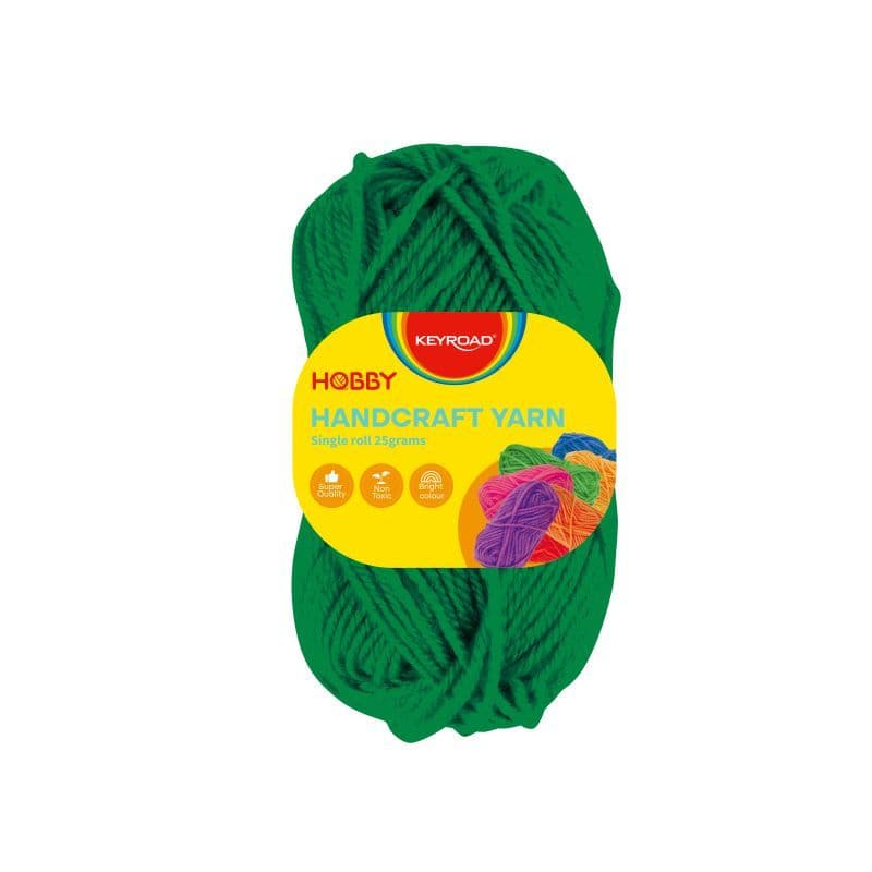 Hilo de lana, rollo de 25 gramos, verde