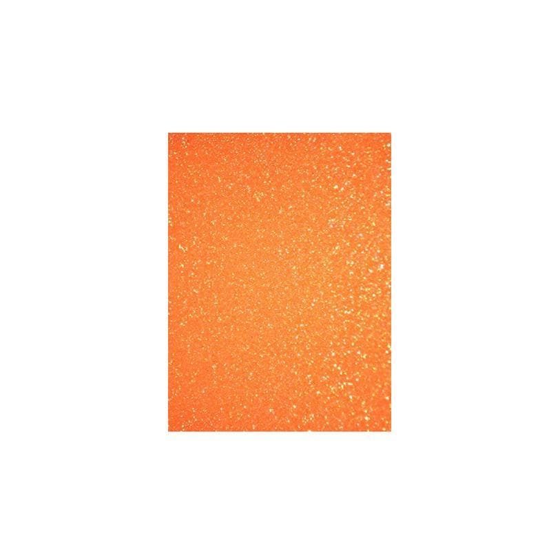 Foamy artesco glitter eva (8.5 x 11) naranja