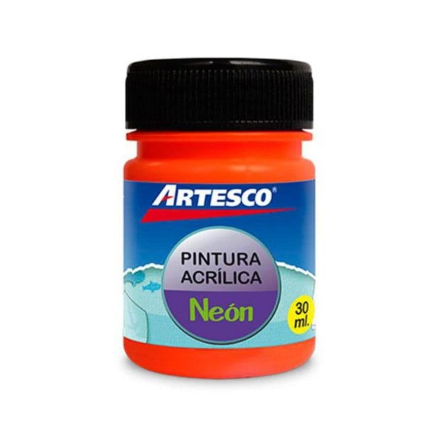 Pintura acrilica mate neon 30ML naranja