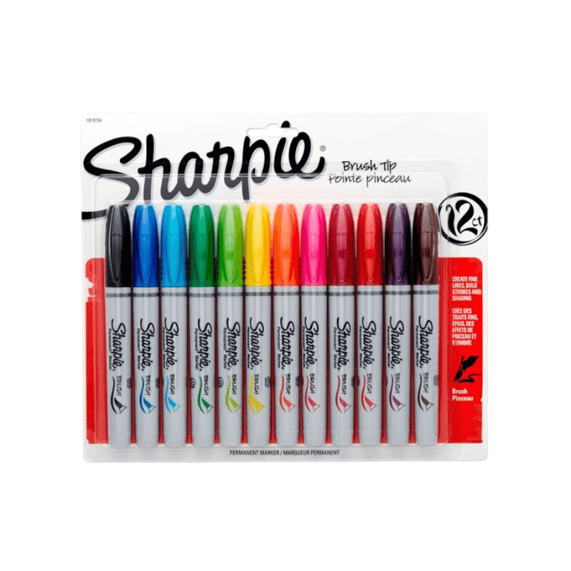 Juego de felpas sharpie brush tip 12/1 surtido