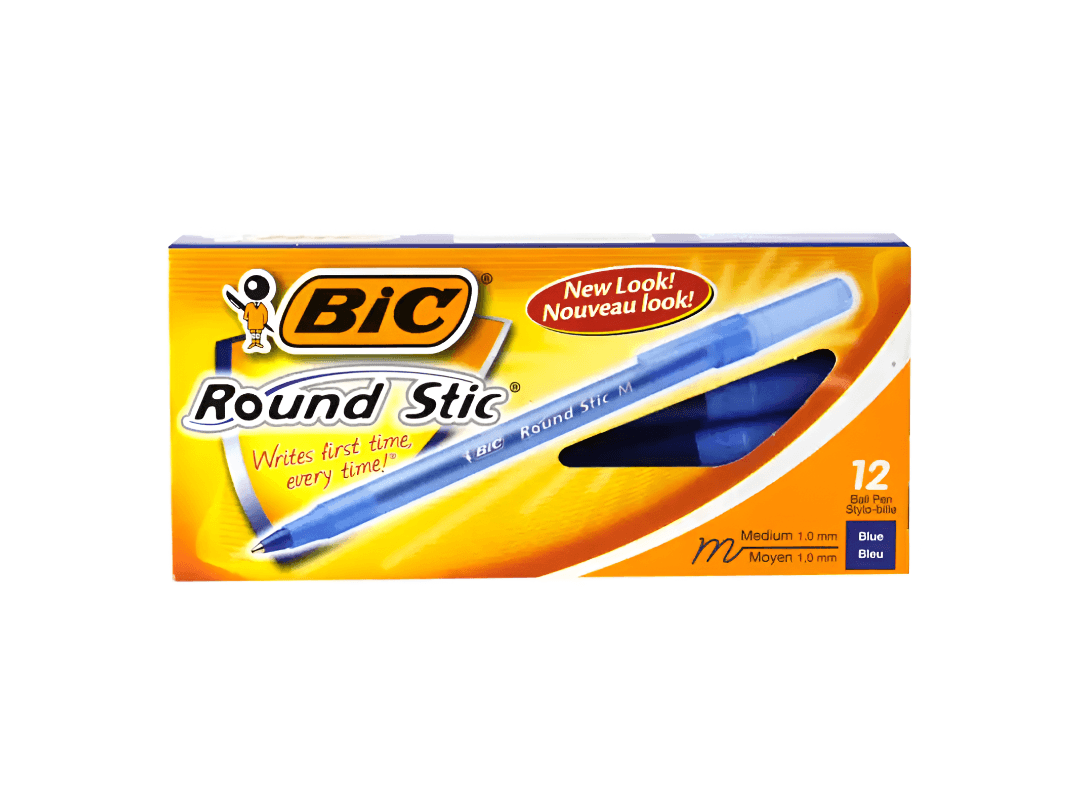 Boligrafo bic round azul 12/1