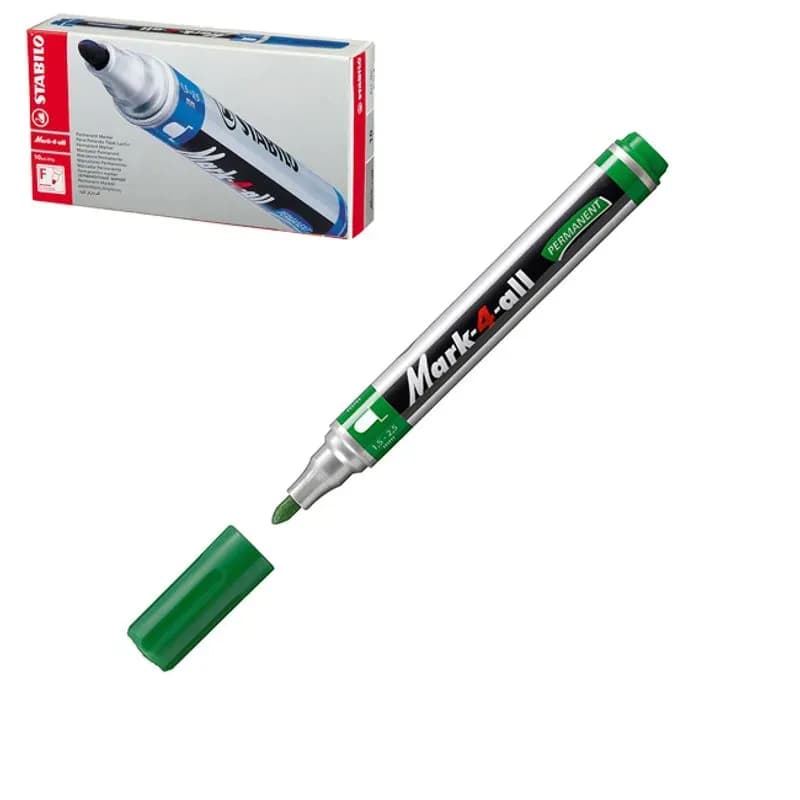 Marcador permanente MARK-4 all verde 10/1 stabilo