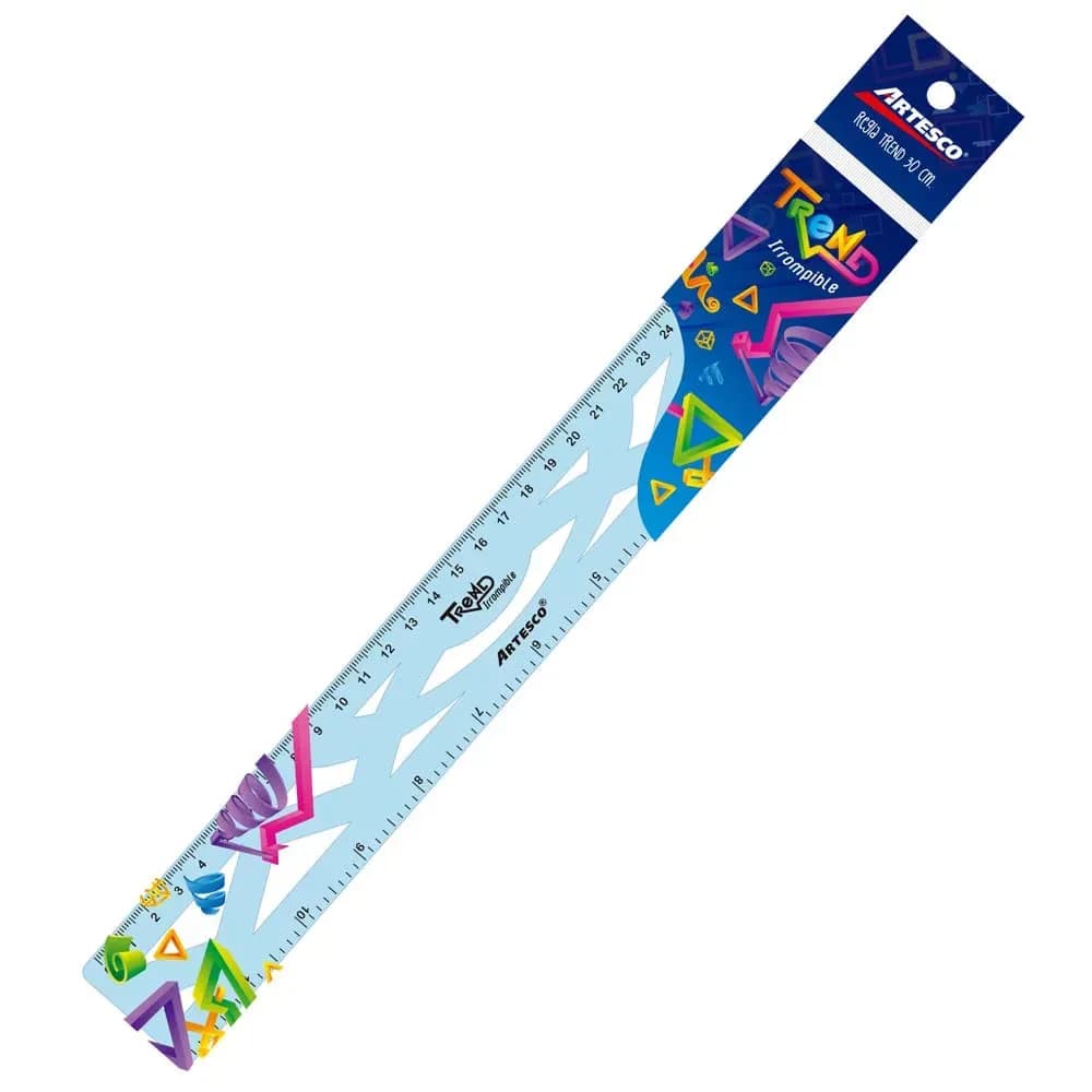 Reglas plasticas irrompible trend 30CM/12 pulg