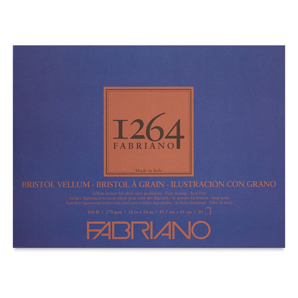 Libretas de dibujo bristol vellum 270G (18X24) 20H