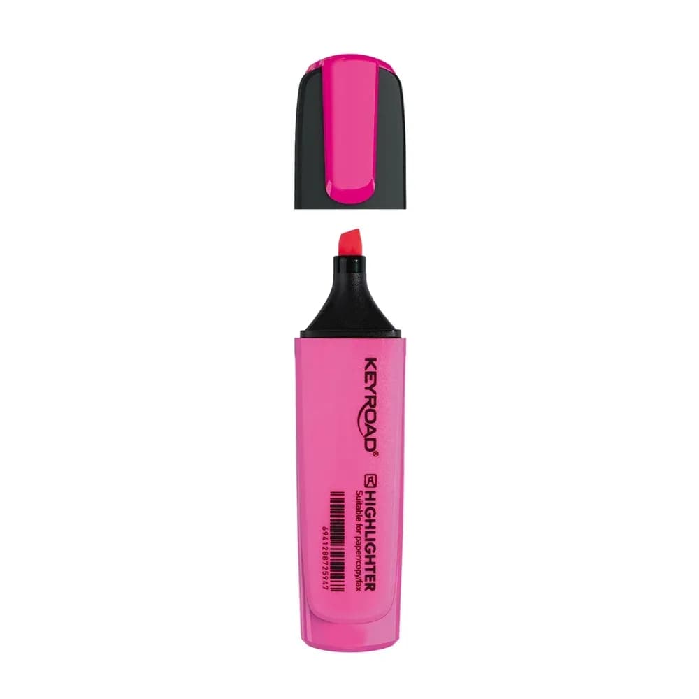 Resaltador neon rosa keyroad