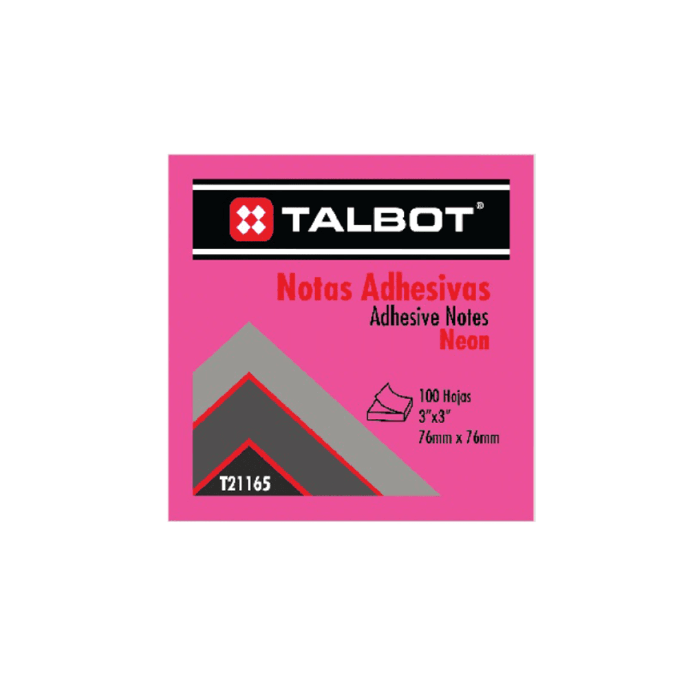 Notas adh. fucsia neon 3X3 100H talbot