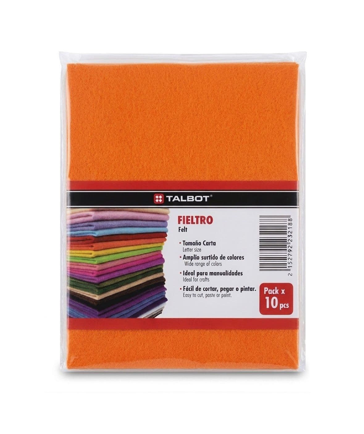 Fieltro, naranja 10/1 talbot
