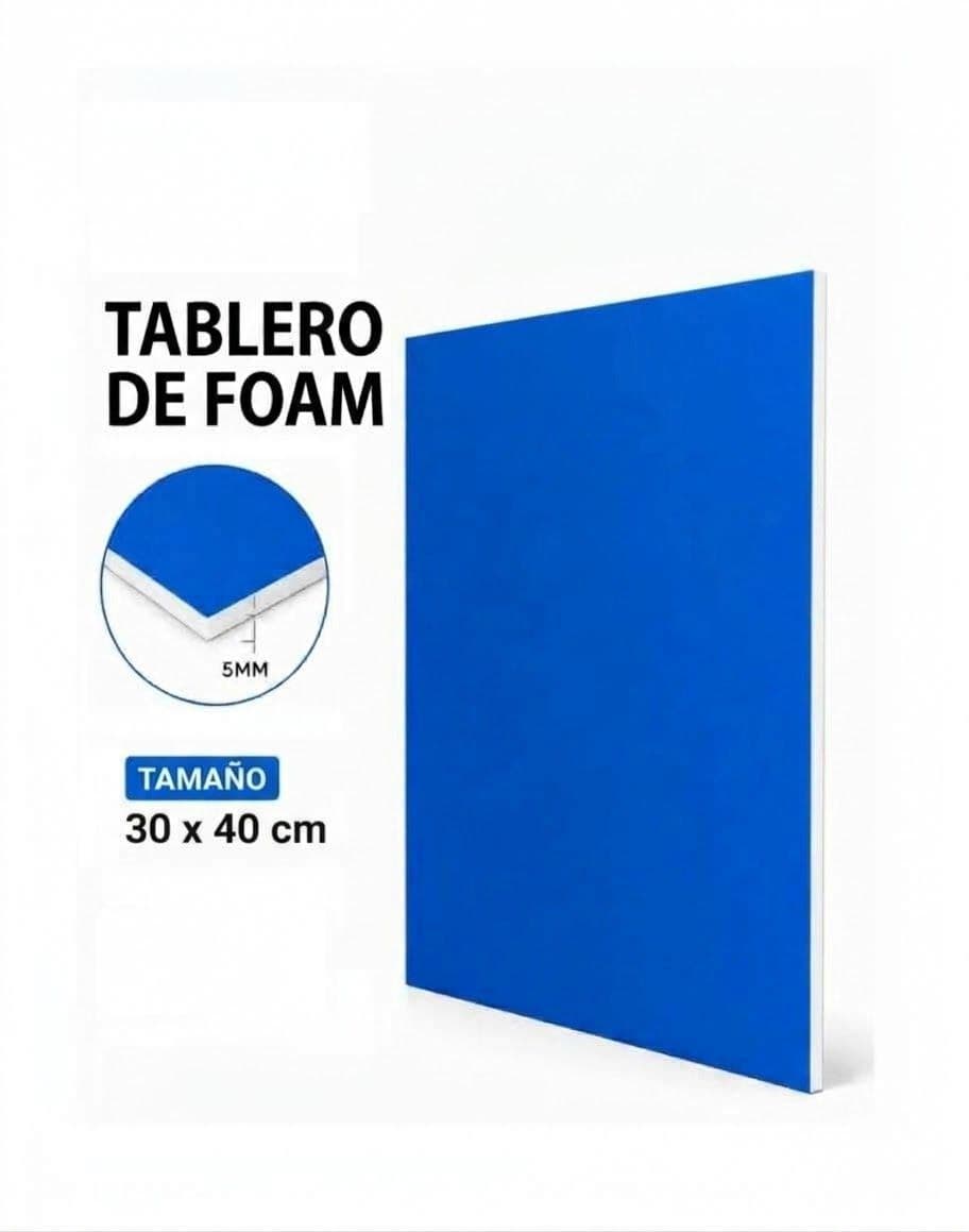 Carton foam board 5MM (30X40) azul