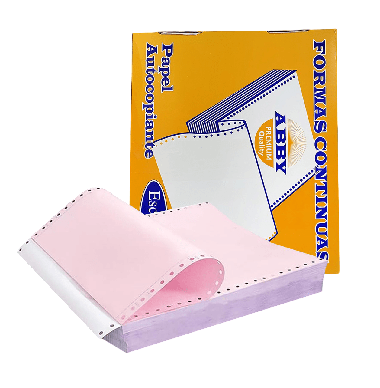 F-continua 4P 9.5X11 blanco/amarillo/rosado/azul