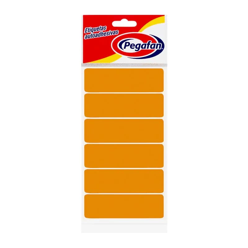 Etiquetas (1X3) fluo naranja 100/1 (23.5X76MM)